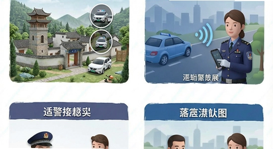 黔警通多场景应用与人群覆盖图