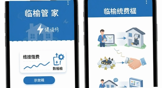 临榆管家线上缴费与报修流程示意图