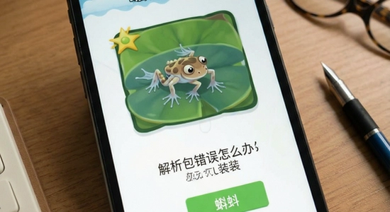 蝌蚪日记安装后提示解析包错误怎么办
