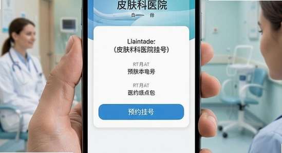 皮肤科医院挂号网App首页预约挂号界面展示