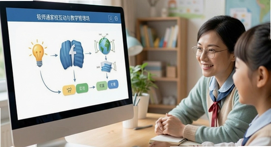 极师通家校互动与教学管理场景