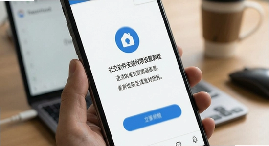社交软件安装权限设置教程