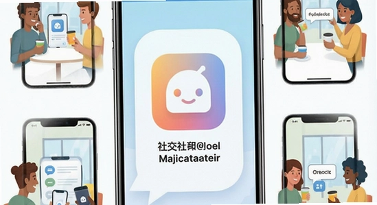 多场景社交应用示意图