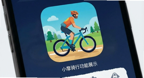 小摩骑行app主界面功能展示图