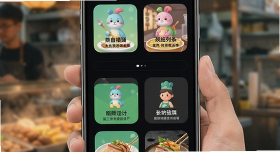 档口app主界面功能展示图