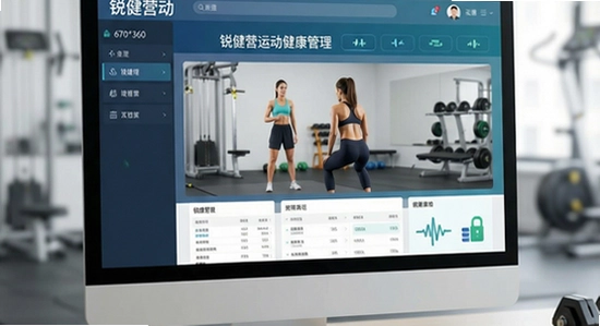 锐健营运动健康管理界面展示 670*360