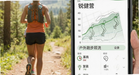 锐健营户外跑步轨迹记录与训练计划场景 670*360