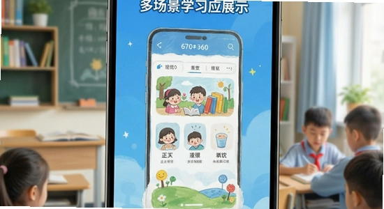 670*360 ����ѧ�öೡ��ѧϰӦ��չʾ