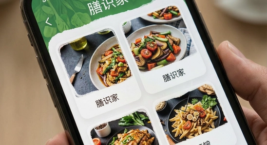 膳识家应用主界面展示图