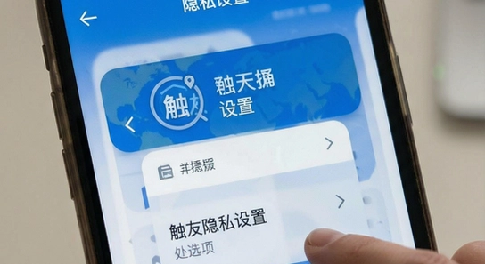 触友隐私设置与定位选项