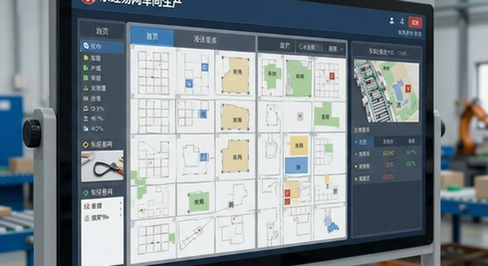 东经易网车间生产看板界面图