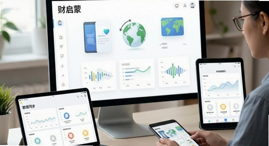 财启蒙多设备数据同步场景图