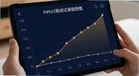 孕期胎动记录趋势图展示