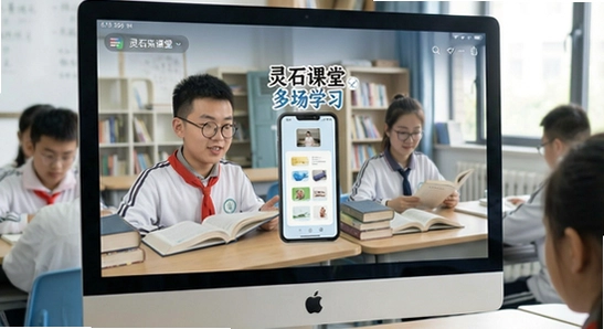 670*360 灵石课堂多场景学习应用展示