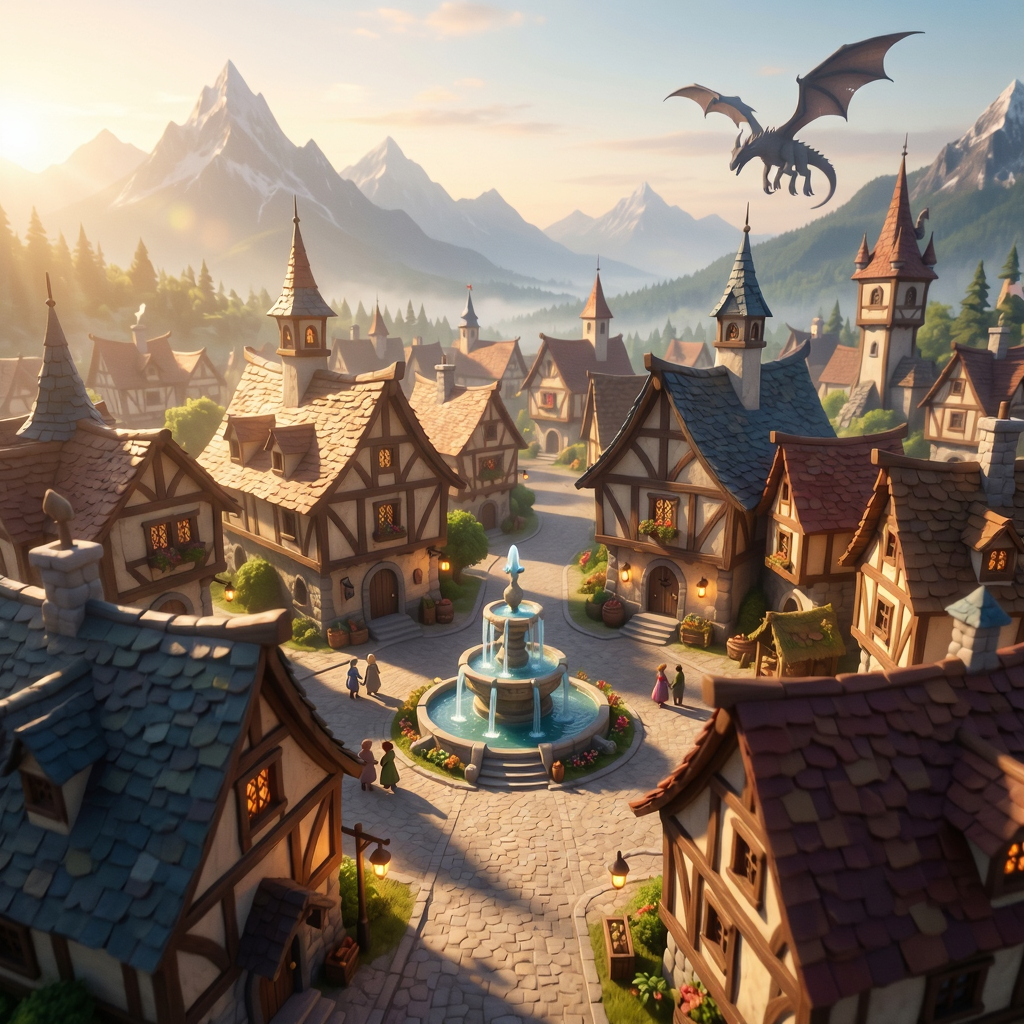 �������С����(Idle Fantasy Town Tycoon)�ٷ�������v1.0.1 ��þ�Ӫ