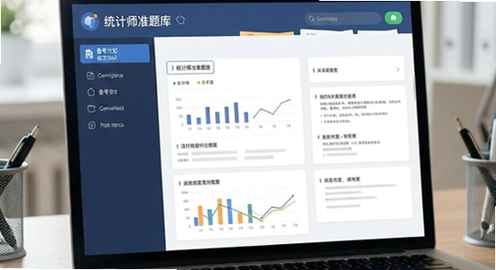统计师准题库备考计划与错题复盘界面 670x360