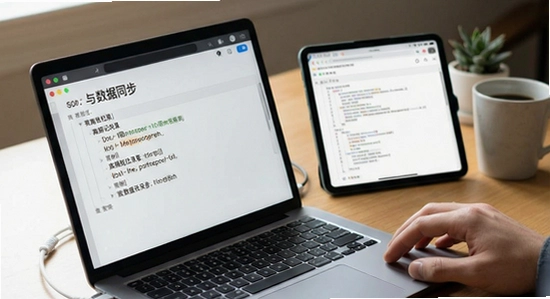 营造简行离线记录与数据同步场景图