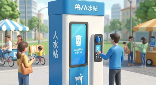 人人水站多场景应用示意图