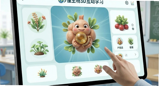 妙懂生物3D互动学习界面展示