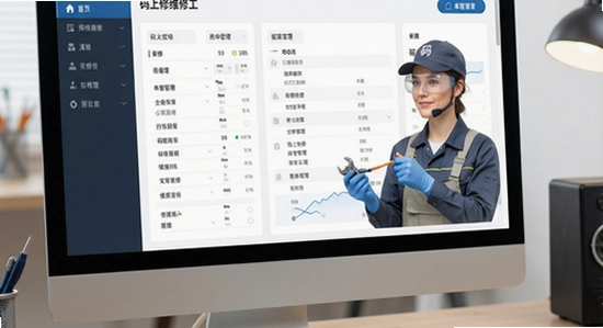 码上修维修工单管理界面展示