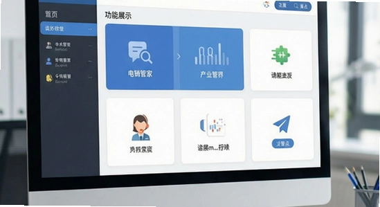 电销管家主界面功能展示图