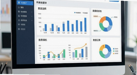 电销管家数据统计报表界面