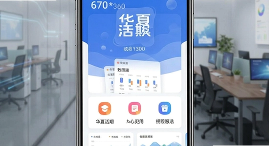 670*360 华夏活期通App主界面功能展示图
