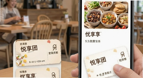 悦享团优惠券使用场景