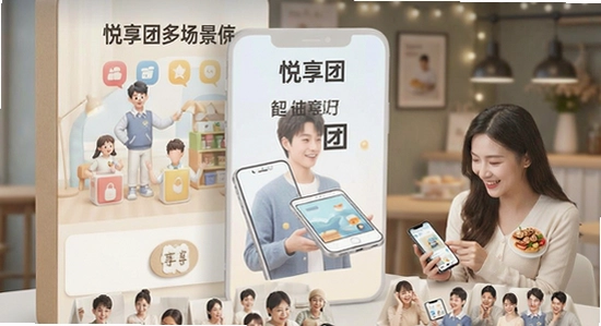 悦享团多场景使用展示