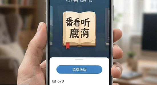 670*360的番看听书免费版主界面展示图