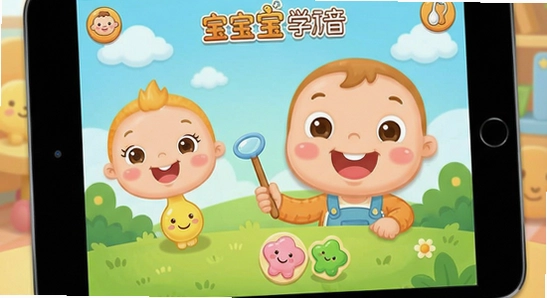 开心宝宝学拼音软件界面展示