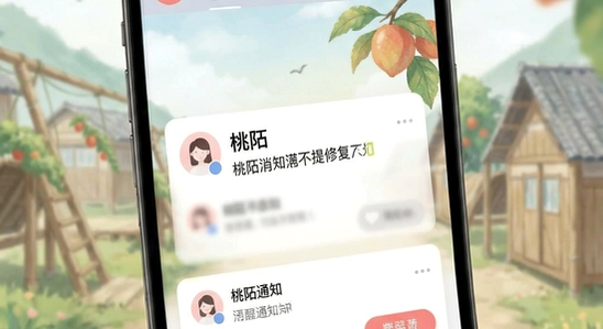桃陌消息通知不提醒修复