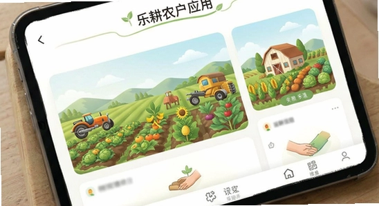 乐耕农户应用主界面展示图