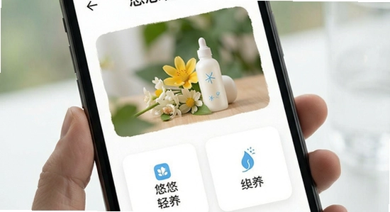 悠悠轻养app主界面功能展示图