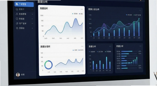 客源星球客户管理界面与数据分析展示