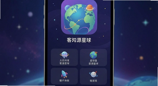 客源星球app主界面功能展示图