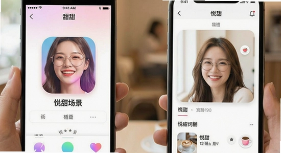 悦甜app社交场景配图