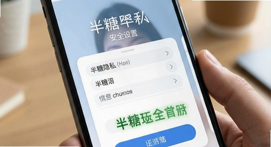 半糖隐私安全设置界面