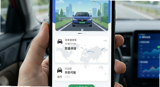 顺风车出行用车app首页界面展示