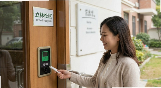 立林家服社区门禁与报修场景展示图 670x360