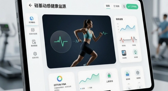 硅基动感健康软件界面展示图