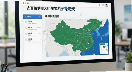 农百路供需大厅与行情页面展示