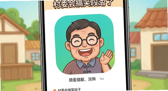 村委会搞笑段子app主界面展示