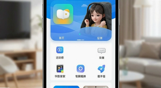 华数i家App首页功能概览图