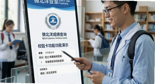 微北洋成绩查询与校园卡功能演示