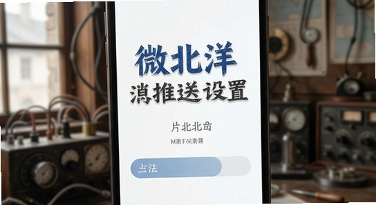 微北洋消息推送设置方法