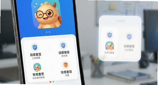 启查宝app主界面功能展示图
