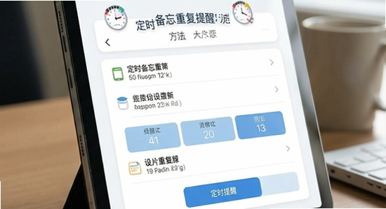 定时备忘重复提醒设置方法
