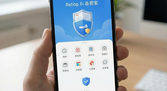 手机管家杀毒主界面展示