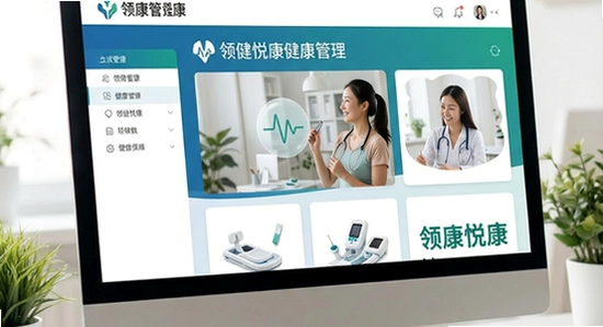 领健悦康健康管理界面展示